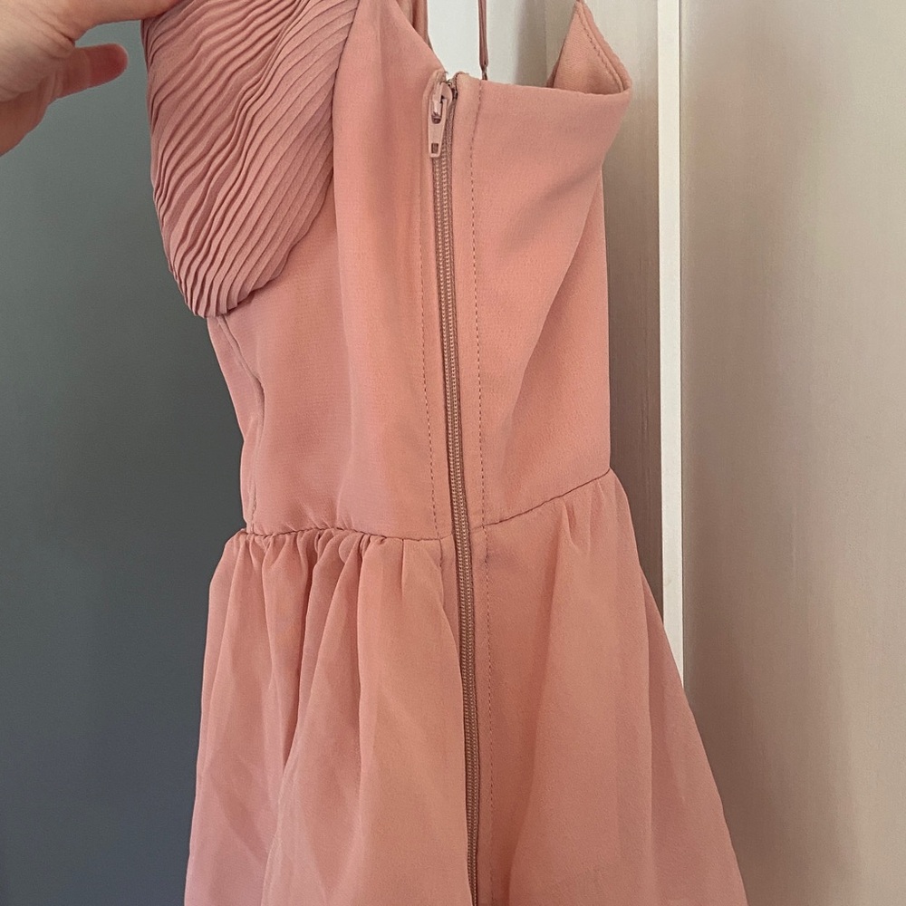 Birdy Grey Chiffon Dusty Rose Dress - Picture 7 of 13